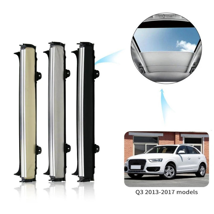 Car Craft Compatible With Audi Q3 Rsq3 2013-2018 Car Panoramic Sunroof Curtain Roof Roller Blinds Shade Cloth Assembly L8ud8773075l9 Jlhe024z Black