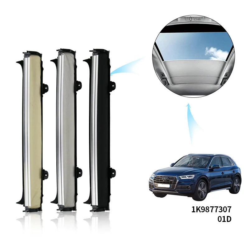 Car Craft Compatible With Audi Q5 2018-2023 Car Panoramic Sunroof Curtain Roof Roller Blinds Shade Cloth Assembly L83g877307bc5 Tcjlh136z Gray