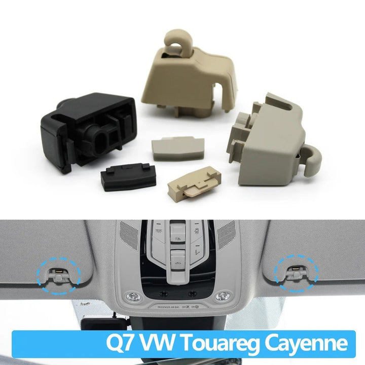Car Craft Compatible With Audi Q7 2006-2014 Volkswagen Vw Touareg 2011-2018 Porsche Cayenne 2011-2018 Car Sun Shade Visor Fixing Buckle Retainer Sun Visor Support Clip Hook Bracket 4l08595619j0 Black CC-7823