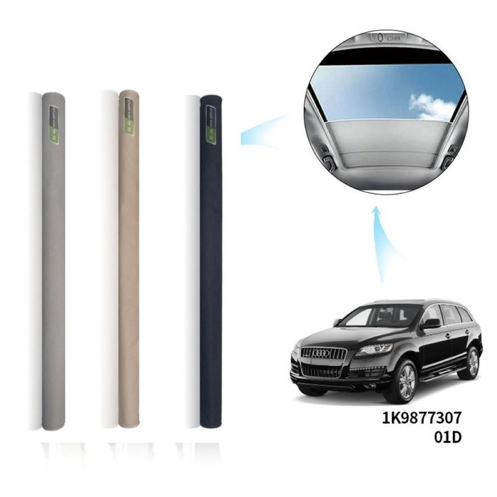 Car Craft Compatible With Audi Q7 2006-2015 Car Panoramic Sunroof Curtain Roof Roller Blinds Shade Cloth Curtain 4l0877307dt38 Jl0m012dq Beige Front