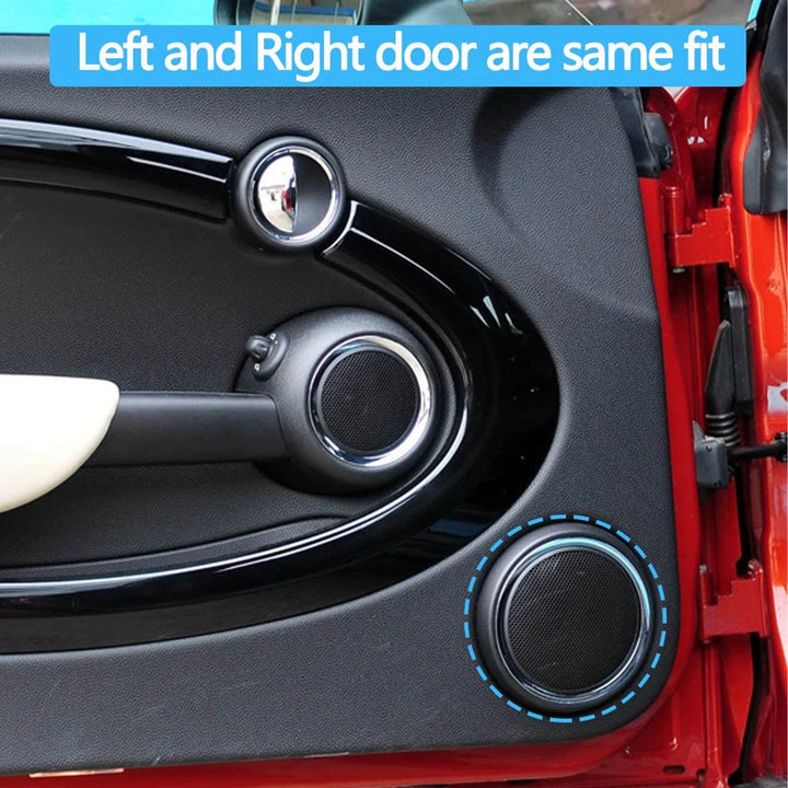 Car Craft Compatible With Mini Cooper Clubman R55 08-14 R58 12-15 R56 07-14 R57 09-15 R59 12-14 R56 N 09-13 Car Front Door Woofer Speaker Grill Cover 51412753066 Black