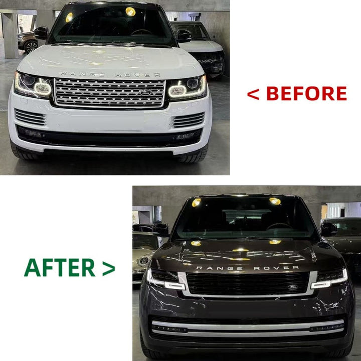 Car Craft Compatible With Range Land Rover Vogue 2014-2017 Upgrade Facelift Convert To 2024 Svr Bodykit Bumper Headlight Taillight Hood Pop Up Handle Fender - CAR CRAFT INDIA