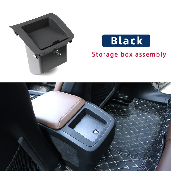 Car Craft Compatible With Volvo Xc90 2016-2025 Xc60 2018-2025 V90 2017-2025 V60 2019-2025 S90 2017-2025 Rear Storage Box Assembly Armrest Box Water Cup Holder 31469683-1 CC-8982