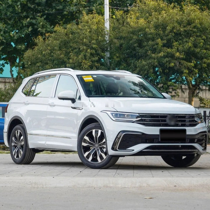 Car Craft Compatible With Vw Volkswagen Tiguan 2021-2023 Upgrade Facelift Convert To R Line Style Front Bumper Show Grill