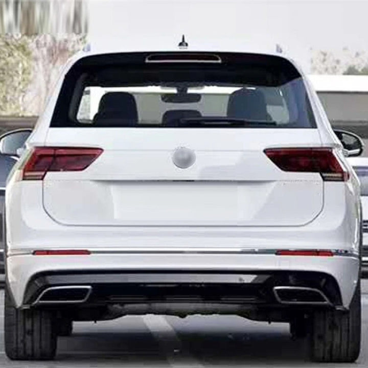 Car Craft Compatible With Vw Volkswagen Tiguan 2016-2019 Upgrade Facelift Convert To R Line Style Rear Bumper After Lip Diffuser Splitter Skirts