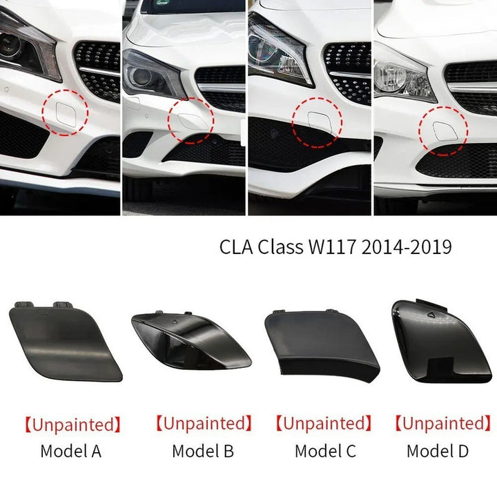 Car Craft Compatible With Mercedes Benz Cla W117 X117 2014-2019 Front Bumper Tow Hook Towing Tochan Trailer Cover 1178851222 Unpainted A - CAR CRAFT INDIA