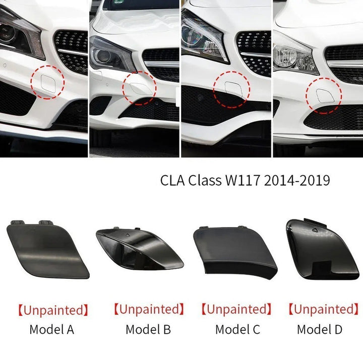 Car Craft Compatible With Mercedes Benz Cla W117 X117 2014-2019 Front Bumper Tow Hook Towing Tochan Trailer Cover 1178856900 Unpainted C - CAR CRAFT INDIA