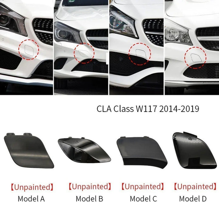 Car Craft Compatible With Mercedes Benz Cla W117 X117 2014-2019 Front Bumper Tow Hook Towing Tochan Trailer Cover 1178851300 Unpainted D - CAR CRAFT INDIA