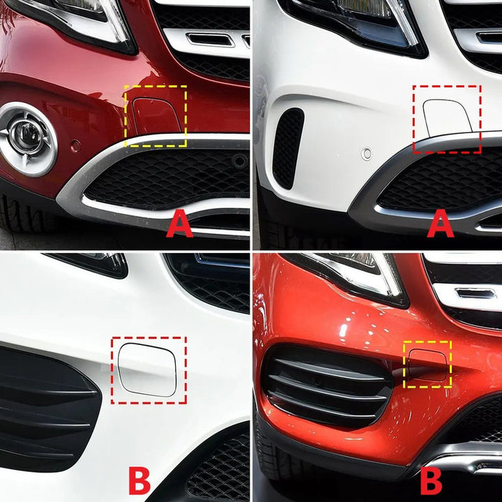 Car Craft Compatible With Mercedes Benz Gla Lci W156 X156 2017-2019 Front Bumper Tow Hook Towing Tochan Trailer Cover 1568854200 A Unpainted - CAR CRAFT INDIA