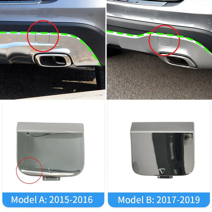 Car Craft Compatible With Mercedes Benz Gla W156 X156 2017-2019 Rear Bumper Tow Hook Towing Tochan Trailer Cover 1568851700-2 B Silver - CAR CRAFT INDIA