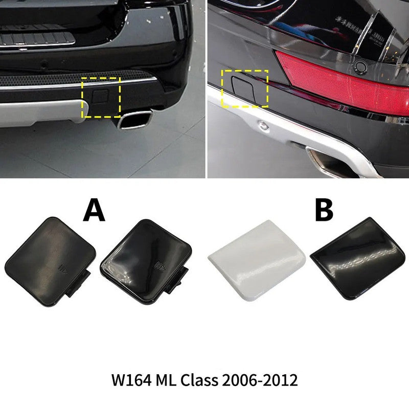 Car Craft Compatible With Mercedes Benz Ml W164 2006-2009 Rear Bumper Tow Hook Towing Tochan Trailer Cover 1648852123 Unpainted A - CAR CRAFT INDIA