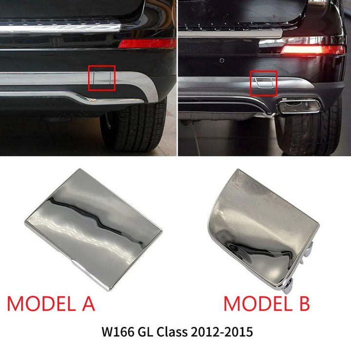 Car Craft Compatible With Mercedes Benz Gl W166 2012-2015 Rear Bumper Tow Hook Towing Tochan Trailer Cover 1668850823 Unpainted Model A - CAR CRAFT INDIA