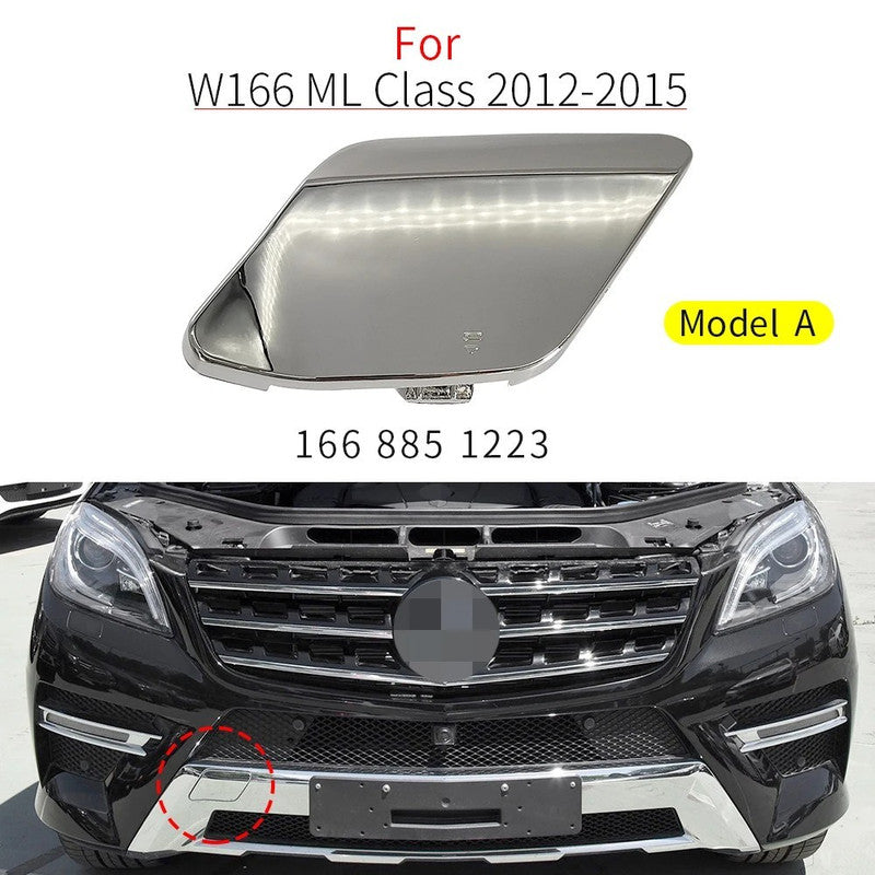Car Craft Compatible With Mercedes Benz Ml W166 2012-2015 Front Bumper Tow Hook Towing Tochan Trailer Cover 1668851223 Unpainted Model A - CAR CRAFT INDIA