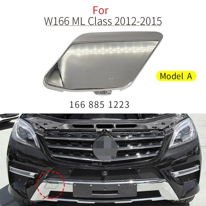 Car Craft Compatible With Mercedes Benz Ml W166 2012-2015 Front Bumper Tow Hook Towing Tochan Trailer Cover 1668851223 Unpainted Model A - CAR CRAFT INDIA
