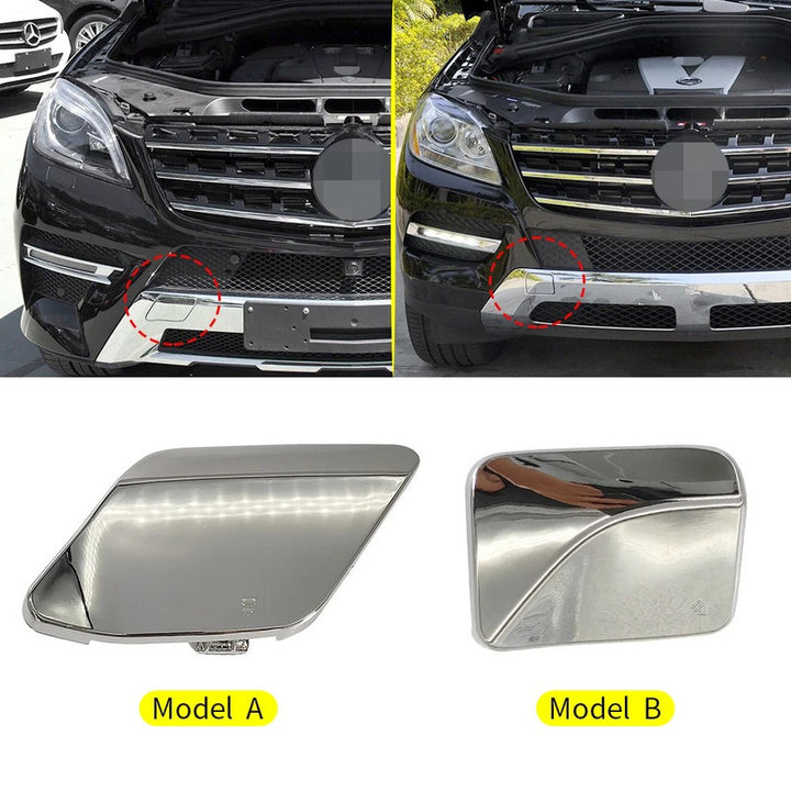 Car Craft Compatible With Mercedes Benz Ml W166 2012-2015 Front Bumper Tow Hook Towing Tochan Trailer Cover 1668851823 Unpainted Model B - CAR CRAFT INDIA