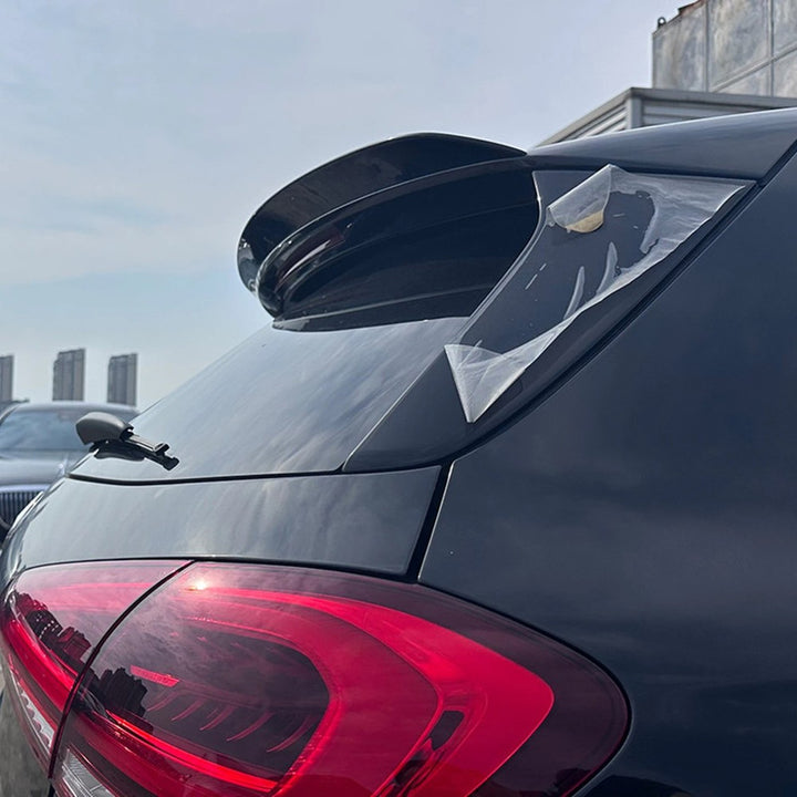 Car Craft Compatible With Mercedes Benz A Class W177 2018+ Hatchback Rear Trunk Boot Roof Wing Lip Spoiler Splitter Skirts Zst-479 Carbon Fiber Look