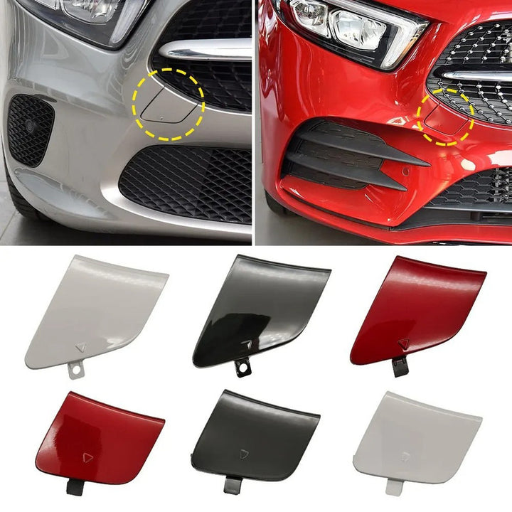 Car Craft Compatible With Mercedes Benz A Class W177 2019-2022 Front Bumper Tow Hook Towing Tochan Trailer Cover 1778856500 Unpainted B - CAR CRAFT INDIA
