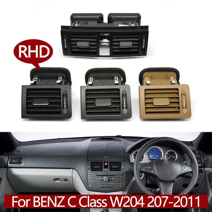 Car Craft Compatible With Mercedes Benz C Class W204 2007-2010 Right Hand Driver Car Front Air Conditioning Ac Vent Grill Trim Outlet Assembly 20483013548490-a Black Left CC-7927 - CAR CRAFT INDIA