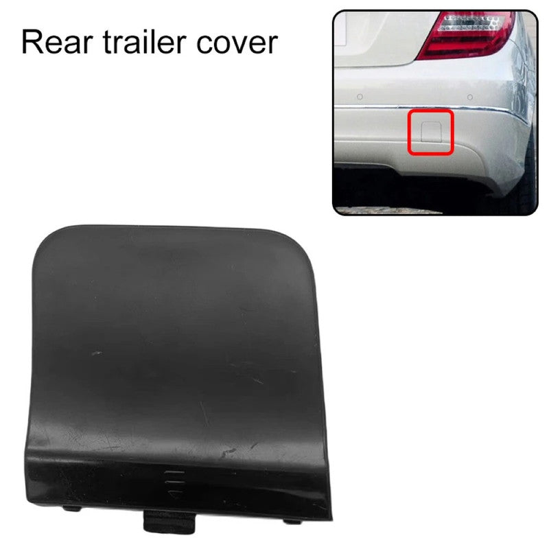 Car Craft Compatible With Mercedes Benz C Class W204 2007-2011 Rear Bumper Tow Hook Towing Tochan Trailer Cover 2048855623 Unpainted - CAR CRAFT INDIA