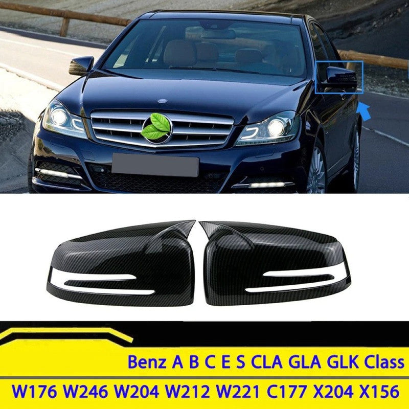 Car Craft Compatible With Mercedes A B C E S Gla Cla Class W176 13-18 W246 12-18 W204 08-14 W212 10-15 W221 06-13 W117 14-18 Gla W156 14-18 Side Rear View Mirror Cover Cap Ar-mr-059 Glossy Black Ar-mr-059 Gb CC-8578 - CAR CRAFT INDIA