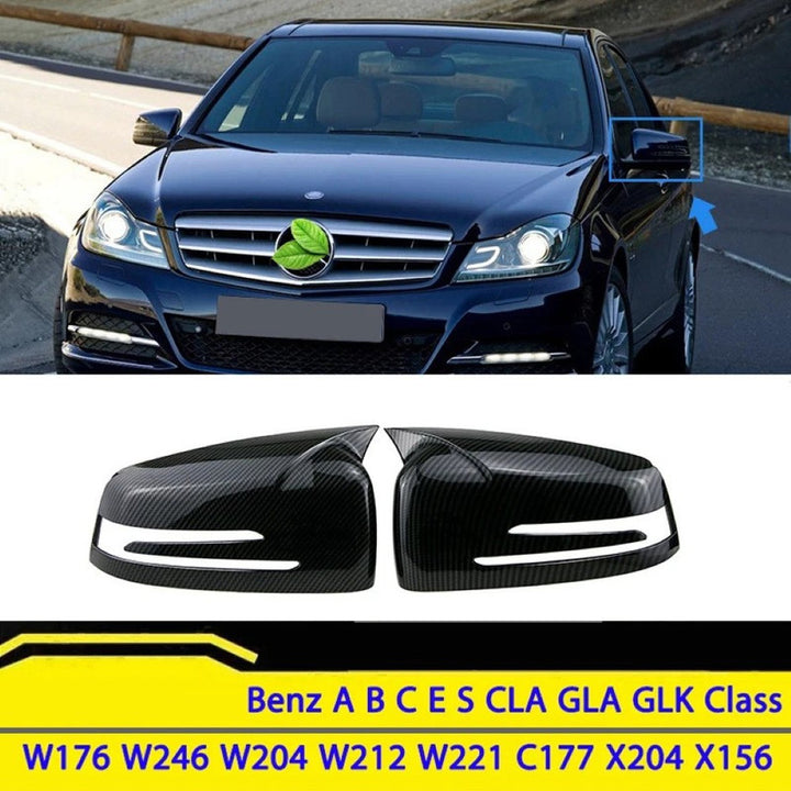 Car Craft Compatible With Mercedes A B C E S Gla Cla Class W176 13-18 W246 12-18 W204 08-14 W212 10-15 W221 06-13 W117 14-18 Gla W156 14-18 Side Rear View Mirror Cover Cap Ar-mr-059 Glossy Black Ar-mr-059 Gb CC-8578 - CAR CRAFT INDIA