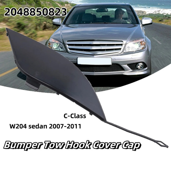 Car Craft Compatible With Mercedes Benz C Class W204 2007-2011 Rear Bumper Tow Hook Towing Tochan Trailer Cover 2048850823 Unpainted - CAR CRAFT INDIA