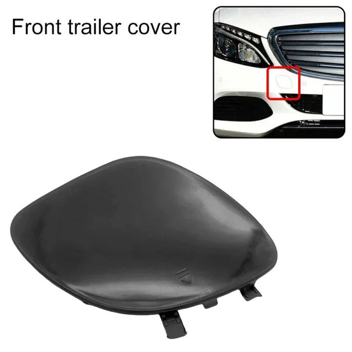 Car Craft Compatible With Mercedes Benz C Class W205 2015-2019 Front Bumper Tow Hook Towing Tochan Trailer Cover 2058850324 Unpainted - CAR CRAFT INDIA