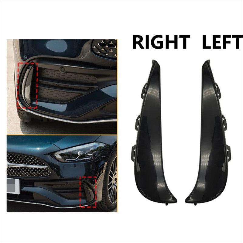 Car Craft Compatible With Mercedes Benz C Class W206 2021-2024 Front Amg Bumper Fog Lamp Light Grill Trim Cover Skirts Splitter Right 2068853002 - CAR CRAFT INDIA
