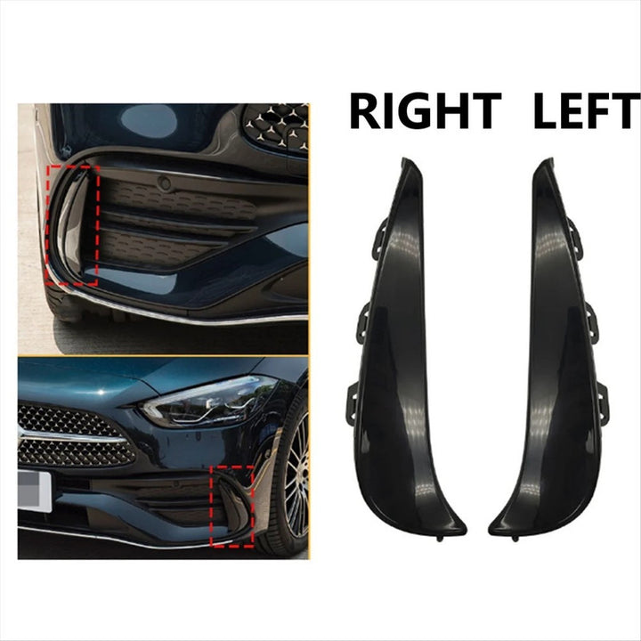 Car Craft Compatible With Mercedes Benz C Class W206 2021-2024 Front Amg Bumper Fog Lamp Light Grill Trim Cover Skirts Splitter Right 2068853002 - CAR CRAFT INDIA