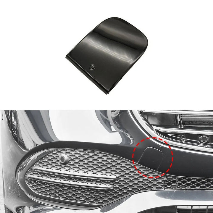 Car Craft Compatible With Mercedes Benz C Class W206 2021-2024 Front Bumper Tow Hook Towing Tochan Trailer Cover 2068850001 Unpainted - CAR CRAFT INDIA