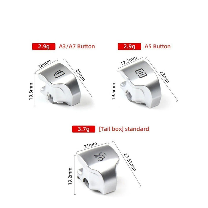 Car Craft Compatible With Mercedes C Class W206 2022+ Glc W254 2023+ E Class W214 2024+ S Class W223 2020+ Master Window Switch Repair Button Cover Cap Rear Left 6 CC-8991