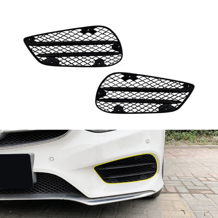 Car Craft Compatible With Mercedes Benz E Class Lci W212 2012-2015 Front Bumper Fog Lamp Light Grill Cover Frame