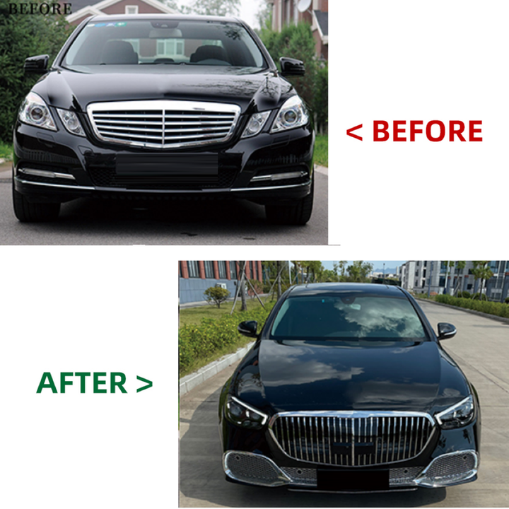 Car Craft Compatible With Mercedes Benz E Class W212 2009-2013 To W213 Lci 2021+ Maybach Upgrade Facelift Conversion Bodykit Bumper Hood Headlight Taillight