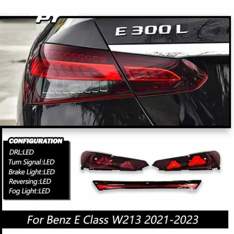 Car Craft Compatible With Mercedes Benz E Class W213 2020-2023 Upgraded Tail Light Lamp Xenon Taillight Retrofit Upgrade Modified Led Drl Hid With Centre Bar