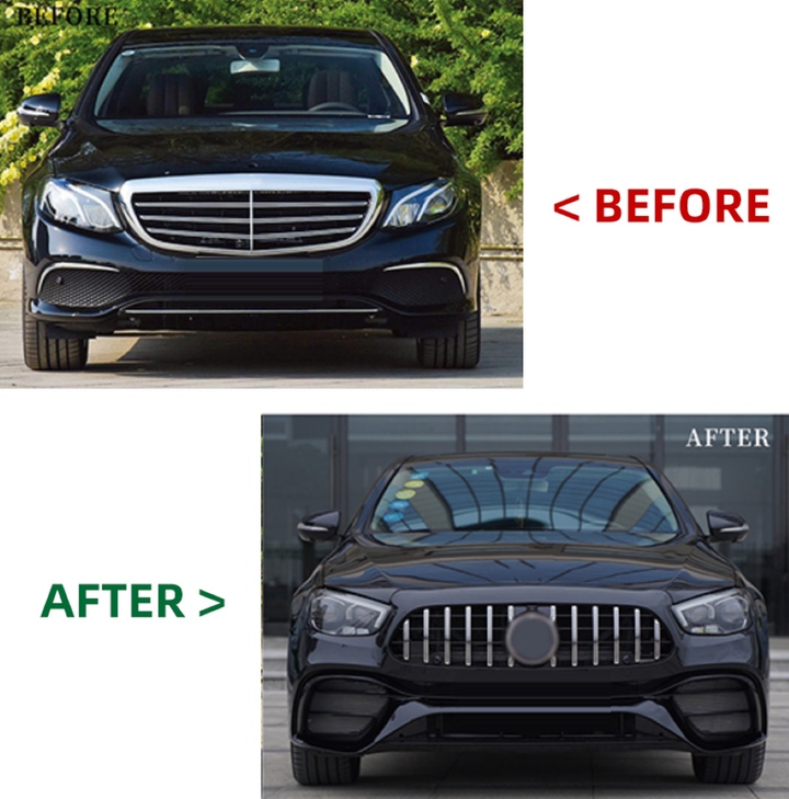 Car Craft Compatible With Mercedes Benz E Class W213 2016-2020 To W213 Lci 2021+ Amg 63 Upgrade Facelift Conversion Bodykit Bumper Hood Headlight Taillight