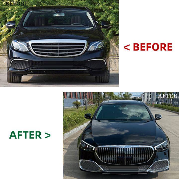 Car Craft Compatible With Mercedes Benz E Class W213 2016-2020 To W213 Lci 2021+ Maybach Upgrade Facelift Conversion Bodykit Bumper Hood Headlight Taillight