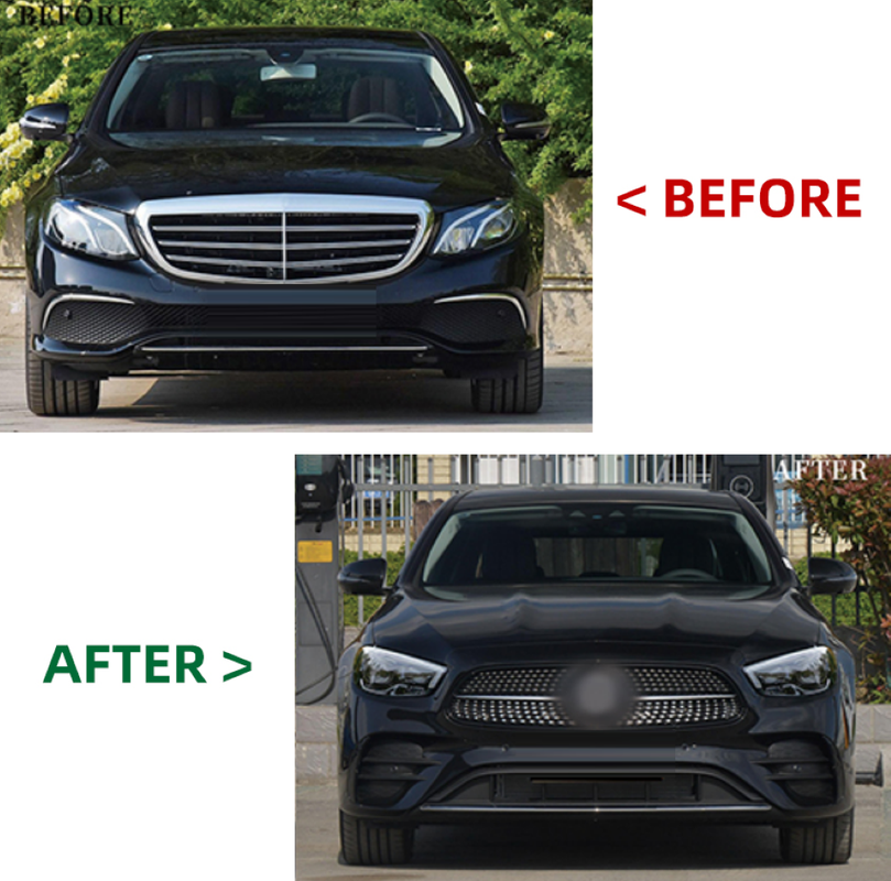 Car Craft Compatible With Mercedes Benz E Class W213 2016-2020 To W213 Lci 2021+ Sports Upgrade Facelift Conversion Bodykit Bumper Hood Headlight Taillight