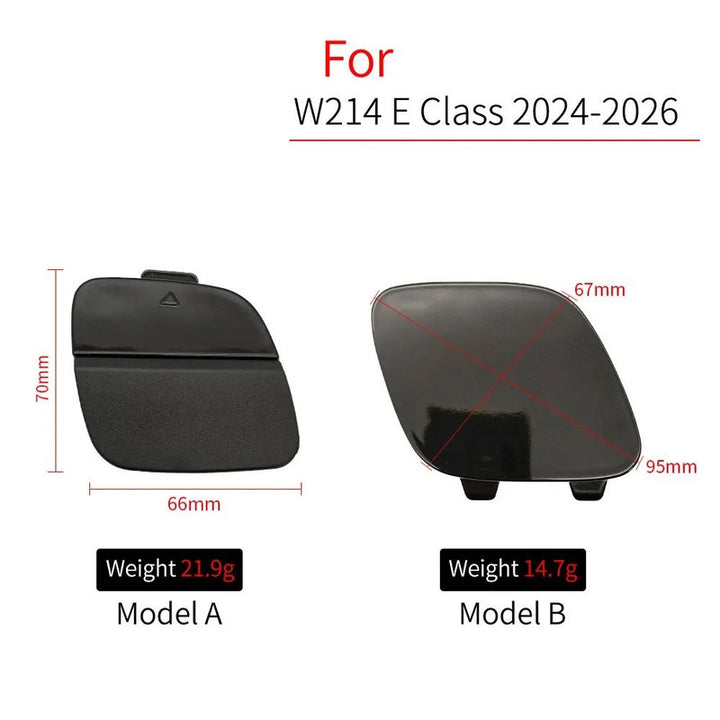 Car Craft Compatible With Mercedes Benz E Class W214 2024-2026 Rear Bumper Tow Hook Towing Tochan Trailer Cover 2148856704 Unpainted A - CAR CRAFT INDIA