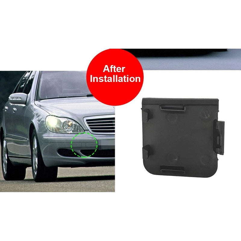 Car Craft Compatible With Mercedes Benz S Class 1998-2005 Front Bumper Tow Hook Towing Tochan Trailer Cover 2208850323 Unpainted - CAR CRAFT INDIA