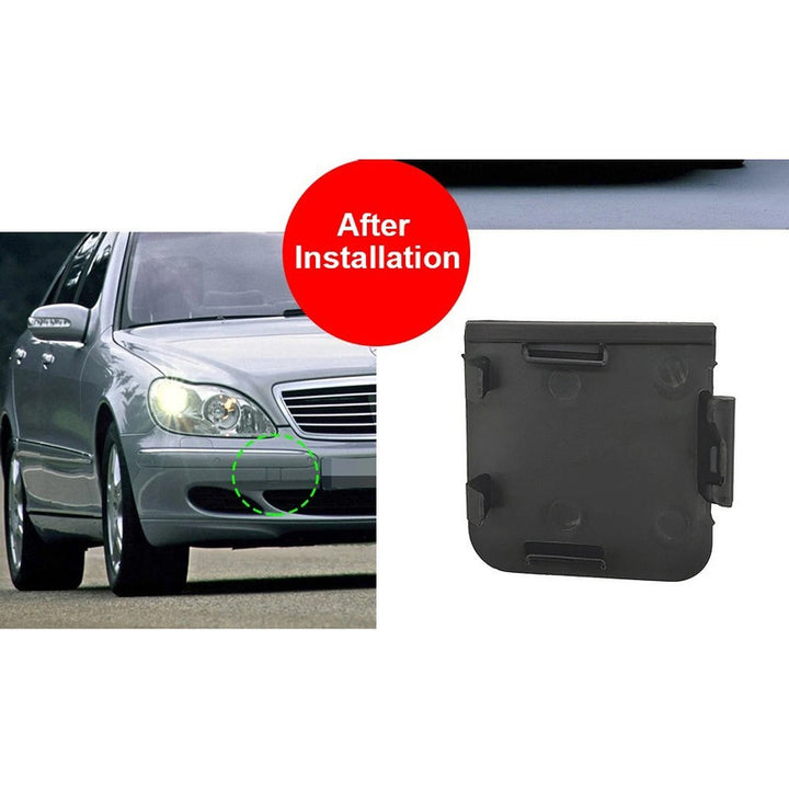 Car Craft Compatible With Mercedes Benz S Class 1998-2005 Front Bumper Tow Hook Towing Tochan Trailer Cover 2208850323 Unpainted - CAR CRAFT INDIA
