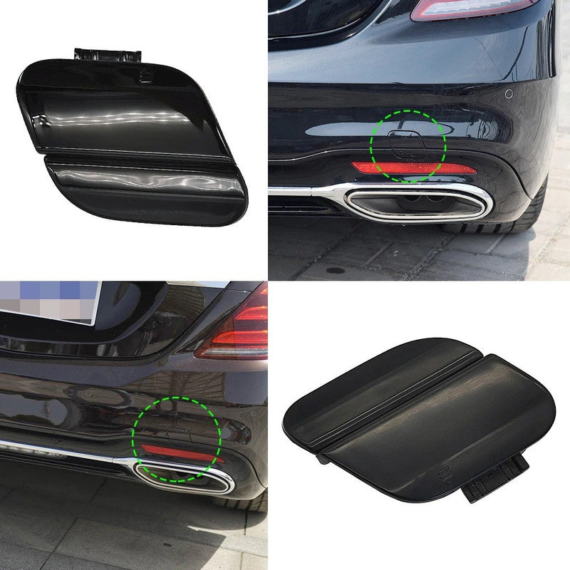 Car Craft Compatible With Mercedes Benz S Class W222 Lci 2018-2022 Rear Bumper Tow Hook Towing Tochan Trailer Cover 2228850424 Lci 2228852301 Unpainted - CAR CRAFT INDIA