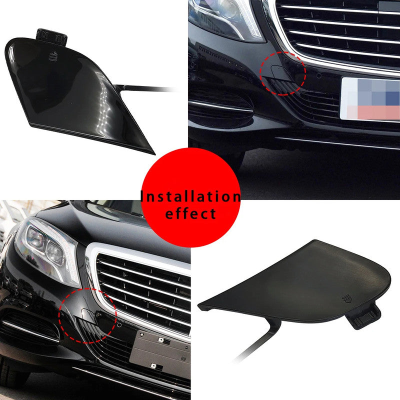 Car Craft Compatible With Mercedes Benz S Class W222 2014-2017 Front Bumper Tow Hook Towing Tochan Trailer Cover 2228850024 Unpainted - CAR CRAFT INDIA