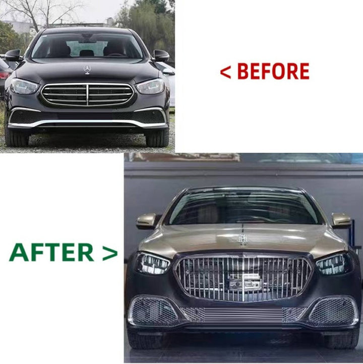 Car Craft Compatible With Mercedes Benz S Class W223 2021-2025 Car Upgrade To Maybach Mhb Bumper Bodykit Front After Lip Diffuser Exhaust Tips Fog Gril Cover Grill