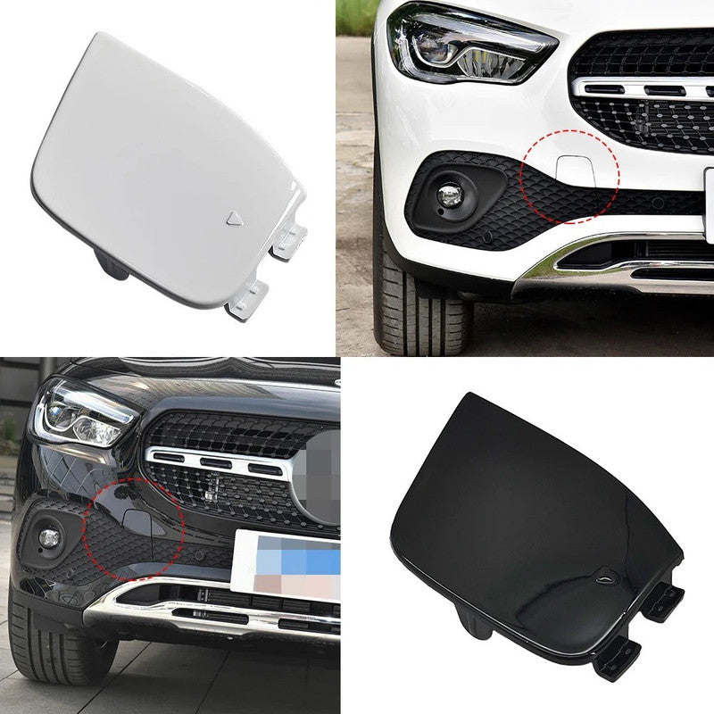 Car Craft Compatible With Mercedes Benz Gla W247 2020-2024 Front Bumper Tow Hook Towing Tochan Trailer Cover 2478859403 Unpainted - CAR CRAFT INDIA