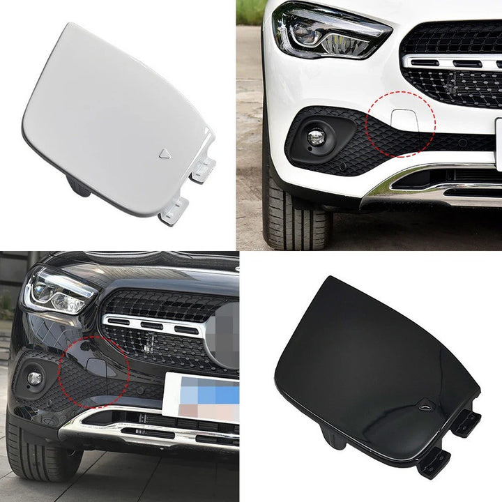 Car Craft Compatible With Mercedes Benz Gla W247 2020-2024 Front Bumper Tow Hook Towing Tochan Trailer Cover 2478859403 Unpainted - CAR CRAFT INDIA