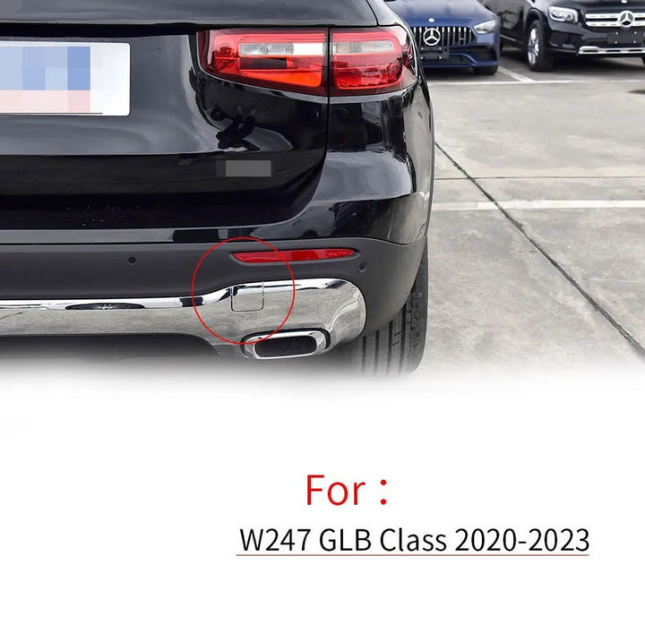 Car Craft Compatible With Mercedes Benz Glb W247 2020-2024 Rear Bumper Tow Hook Towing Tochan Trailer Cover 2478857301 Unpainted - CAR CRAFT INDIA