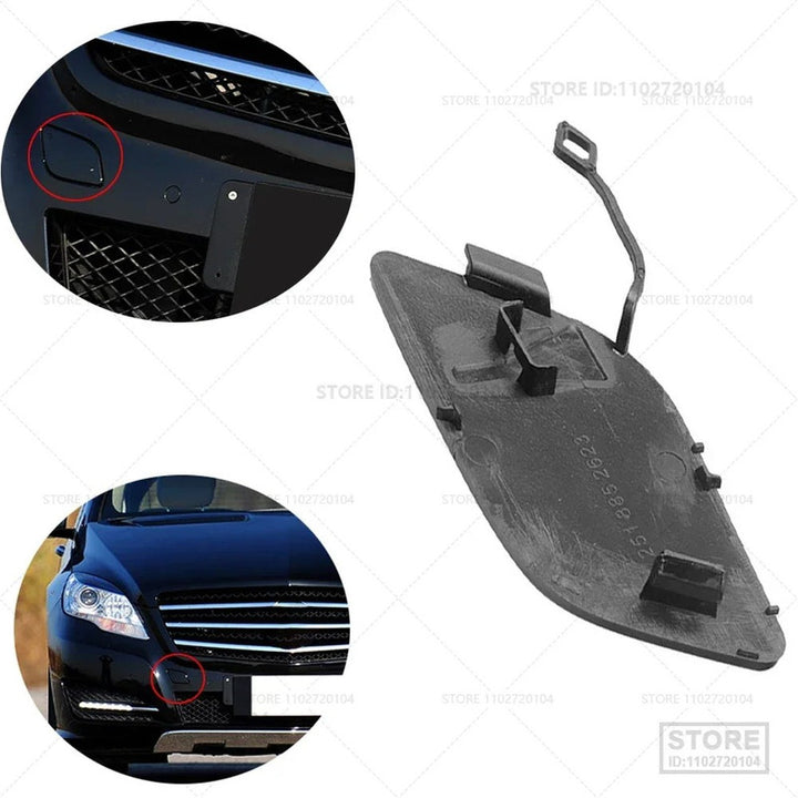 Car Craft Compatible With Mercedes Benz R Class W251 2010-2013 Front Bumper Tow Hook Towing Tochan Trailer Cover 2518852623 Unpainted - CAR CRAFT INDIA
