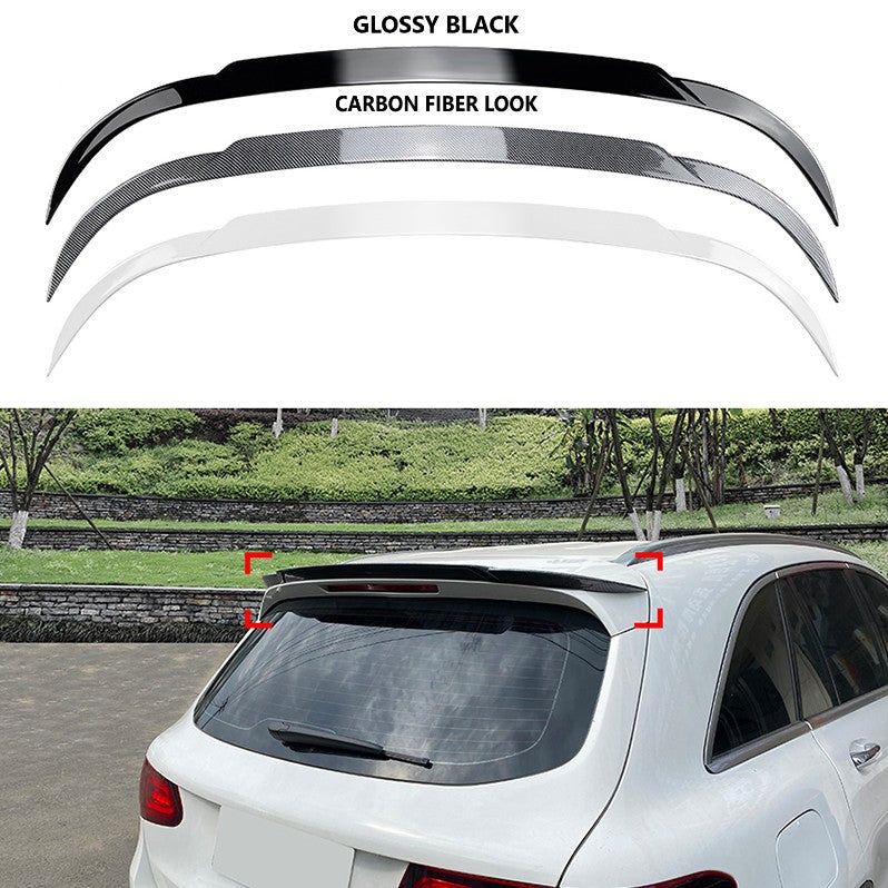 Car Craft Compatible With Mercedes Benz Glc W253 X253 2016-2021 Amg Style Rear Roof Boot Trunk Wing Lip Spoiler Carbon Fiber Look Zst-052 Cf 2