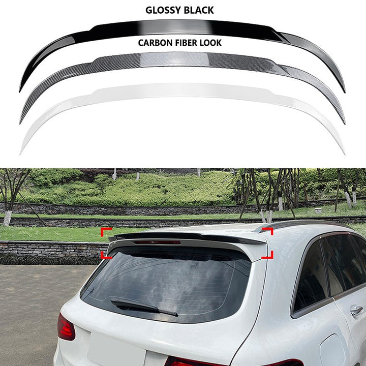 Car Craft Compatible With Mercedes Benz Glc W253 X253 2016-2021 Amg Style Rear Roof Boot Trunk Wing Lip Spoiler Glossy Black Zst-052 Gb 2