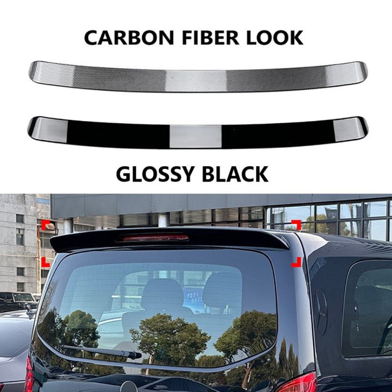 Car Craft Compatible With Mercedes Benz V Class Vito W447 2016-2023 Rear Roof Boot Trunk Wing Lip Spoiler Carbon Fiber Look Zst-581 Cf Usa